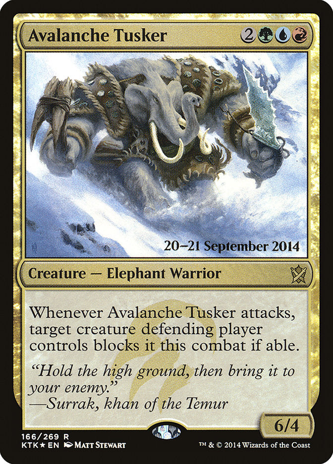Avalanche Tusker [Khans of Tarkir Prerelease Promos] | Yard's Games Ltd