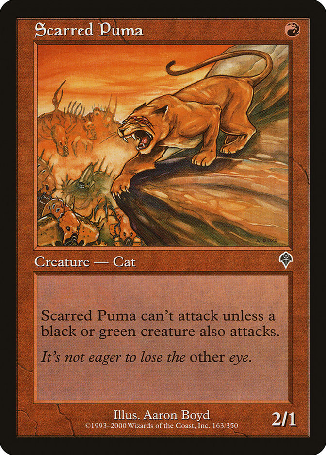 Scarred Puma [Invasion] | Yard's Games Ltd
