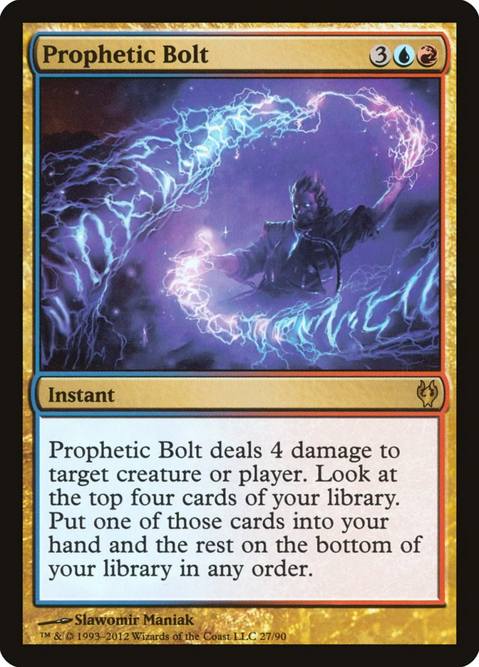 Prophetic Bolt [Duel Decks: Izzet vs. Golgari] | Yard's Games Ltd