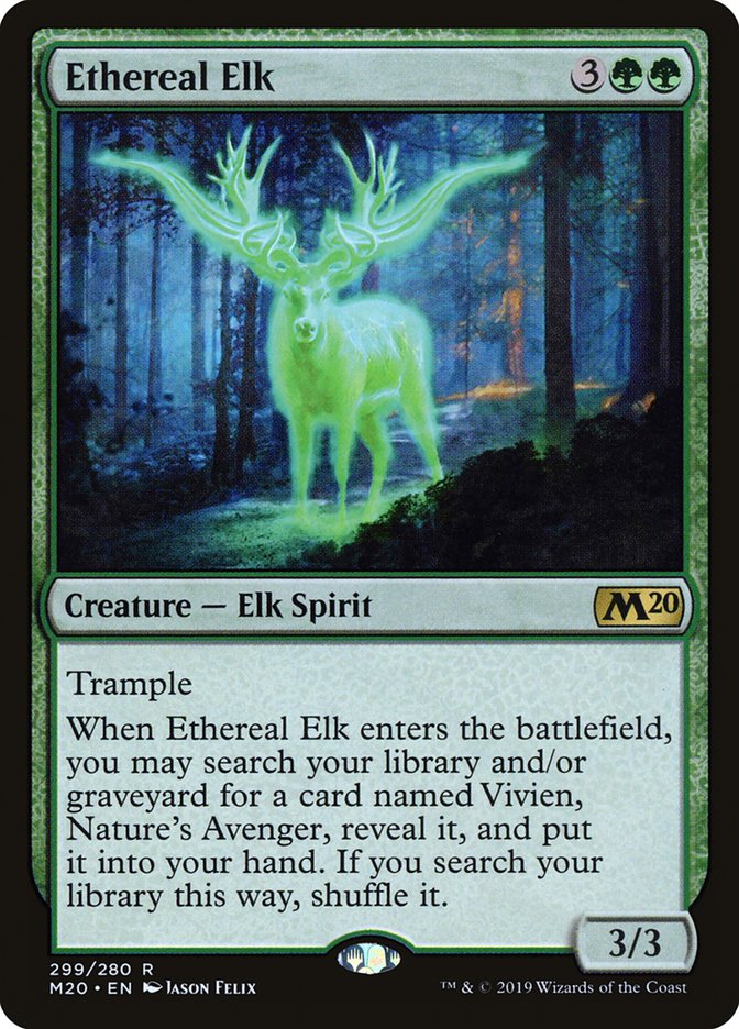 Ethereal Elk [Core Set 2020] | Yard's Games Ltd