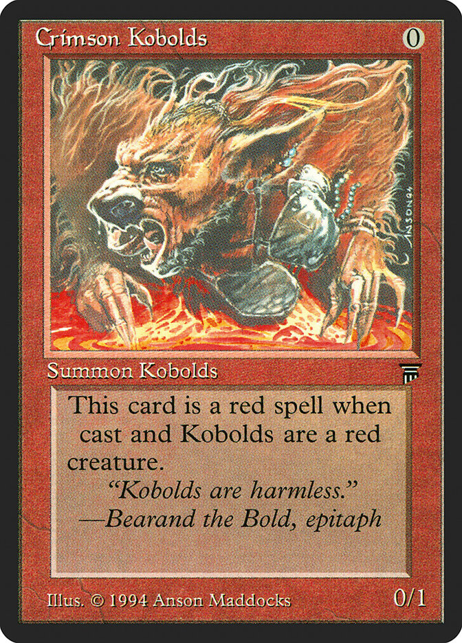 Crimson Kobolds [Legends] | Yard's Games Ltd