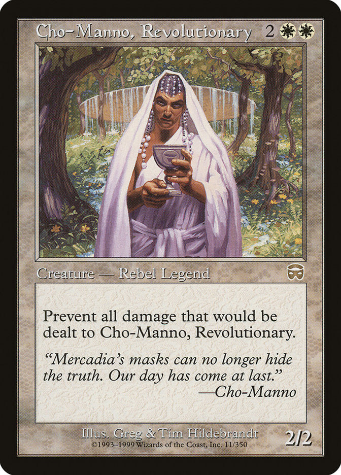 Cho-Manno, Revolutionary [Mercadian Masques] | Yard's Games Ltd