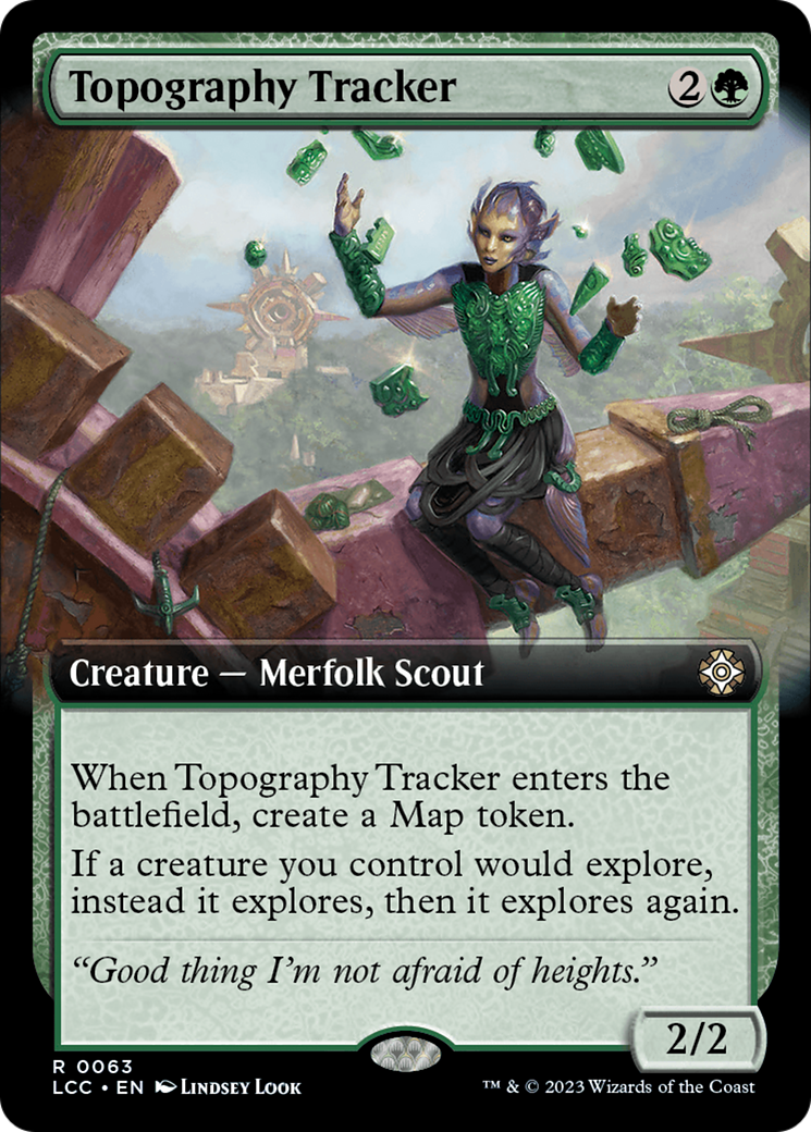 Topography Tracker (Extended Art) [The Lost Caverns of Ixalan Commander] | Yard's Games Ltd