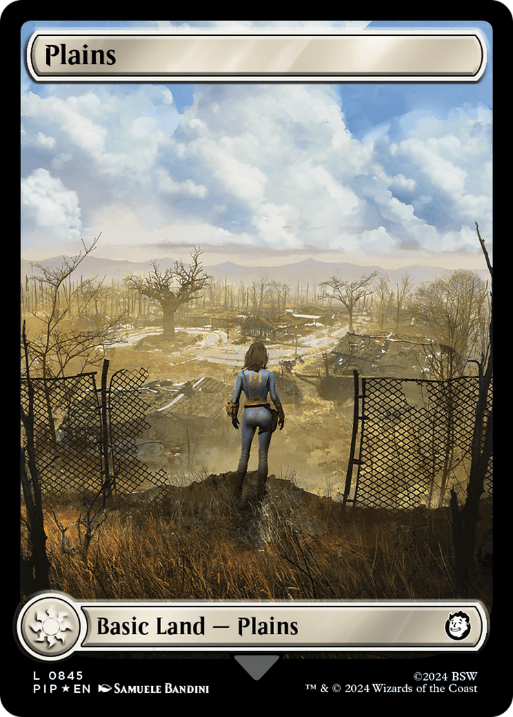 Plains (0845) (Surge Foil) [Fallout] | Yard's Games Ltd