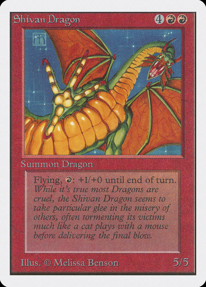 Shivan Dragon [Unlimited Edition] | Yard's Games Ltd