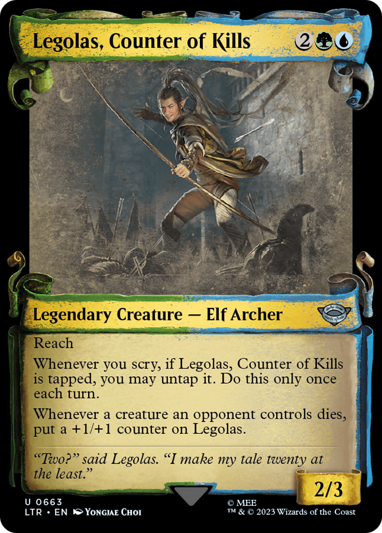 Legolas, Counter of Kills [The Lord of the Rings: Tales of Middle-Earth Showcase Scrolls] | Yard's Games Ltd
