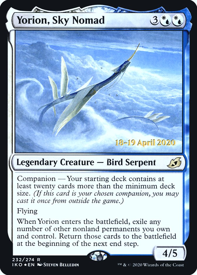 Yorion, Sky Nomad [Ikoria: Lair of Behemoths Prerelease Promos] | Yard's Games Ltd