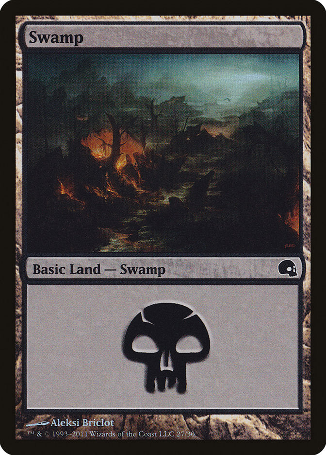 Swamp (27) [Premium Deck Series: Graveborn] | Yard's Games Ltd