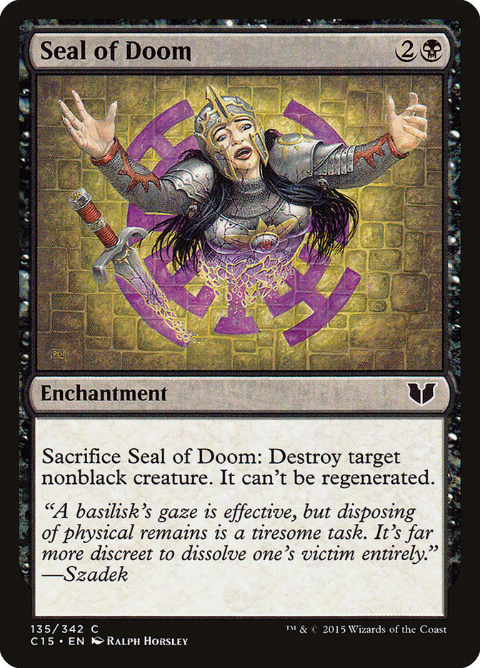 Seal of Doom [Commander 2015] | Yard's Games Ltd