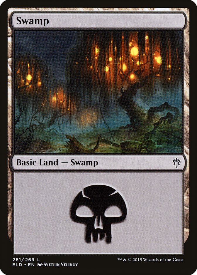Swamp (261) [Throne of Eldraine] | Yard's Games Ltd
