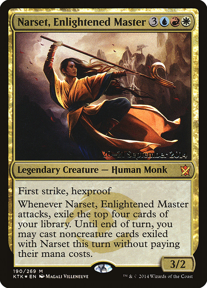 Narset, Enlightened Master [Khans of Tarkir Prerelease Promos] | Yard's Games Ltd