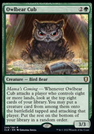 Owlbear Cub [Commander Legends: Battle for Baldur's Gate] | Yard's Games Ltd