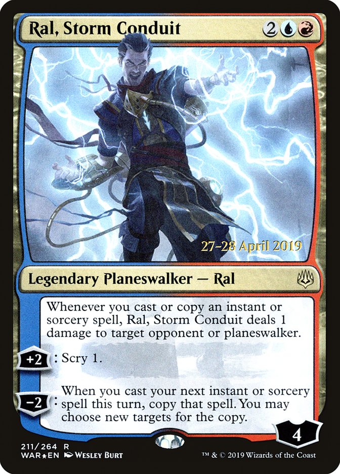 Ral, Storm Conduit [War of the Spark Prerelease Promos] | Yard's Games Ltd