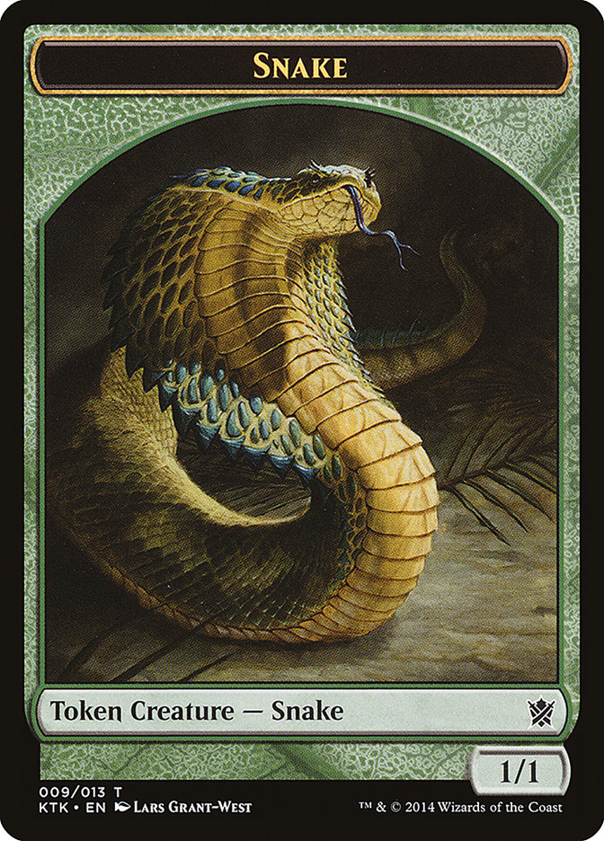 Snake Token [Khans of Tarkir Tokens] | Yard's Games Ltd
