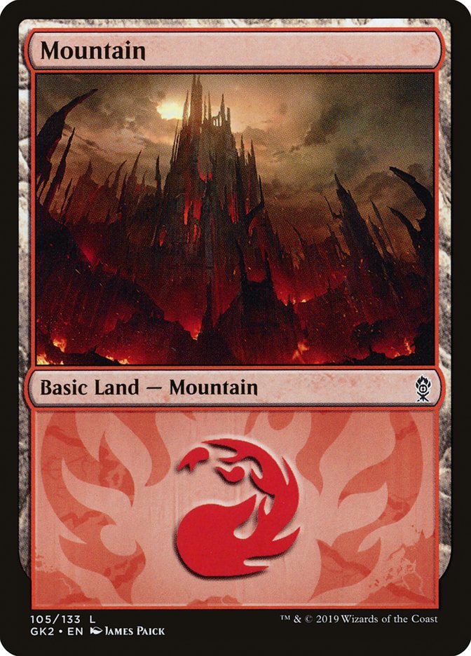 Mountain (105) [Ravnica Allegiance Guild Kit] | Yard's Games Ltd