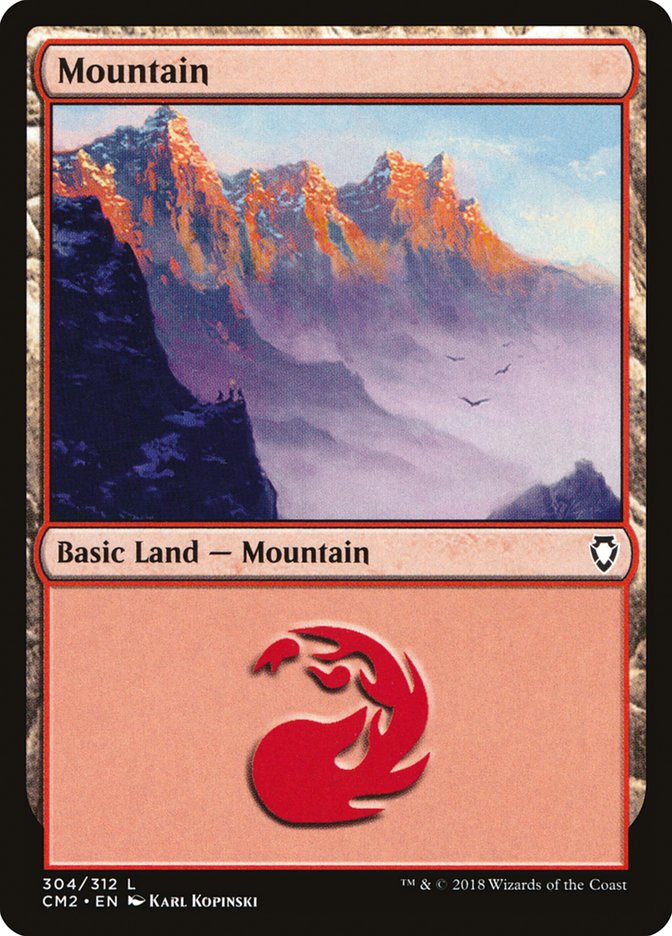 Mountain (304) [Commander Anthology Volume II] | Yard's Games Ltd