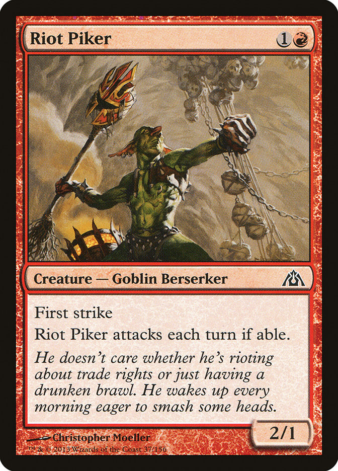Riot Piker [Dragon's Maze] | Yard's Games Ltd
