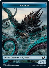 Kraken // Human Soldier (004) Double-Sided Token [Ikoria: Lair of Behemoths Tokens] | Yard's Games Ltd