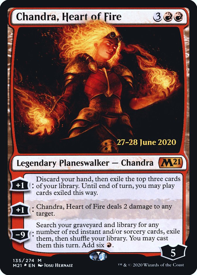 Chandra, Heart of Fire [Core Set 2021 Prerelease Promos] | Yard's Games Ltd