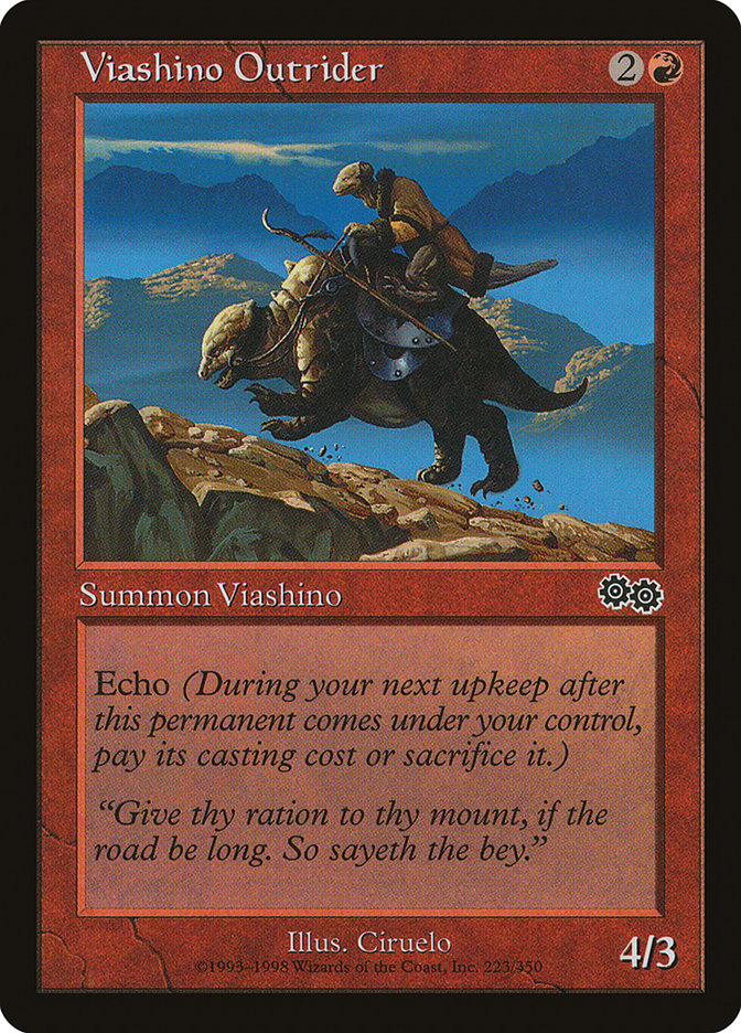 Viashino Outrider [Urza's Saga] | Yard's Games Ltd