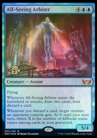 All-Seeing Arbiter [Streets of New Capenna Prerelease Promos] | Yard's Games Ltd