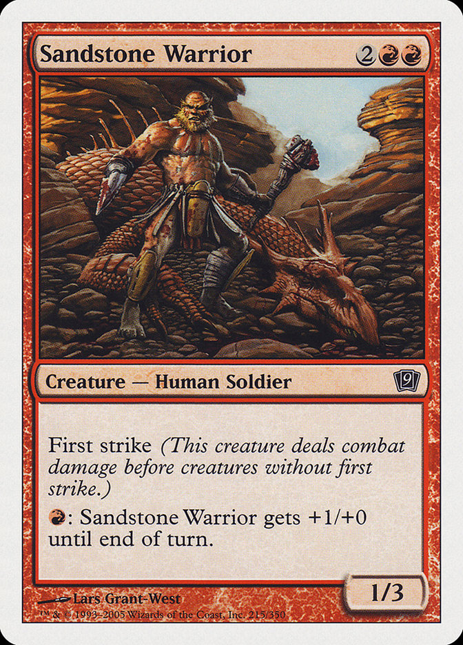 Sandstone Warrior [Ninth Edition] | Yard's Games Ltd