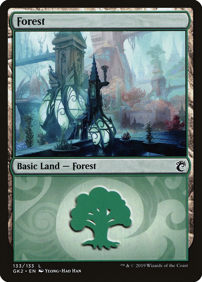 Forest (133) [Ravnica Allegiance Guild Kit] | Yard's Games Ltd