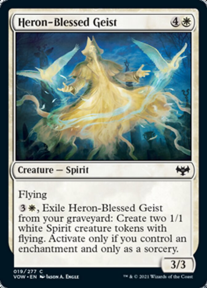 Heron-Blessed Geist [Innistrad: Crimson Vow] | Yard's Games Ltd