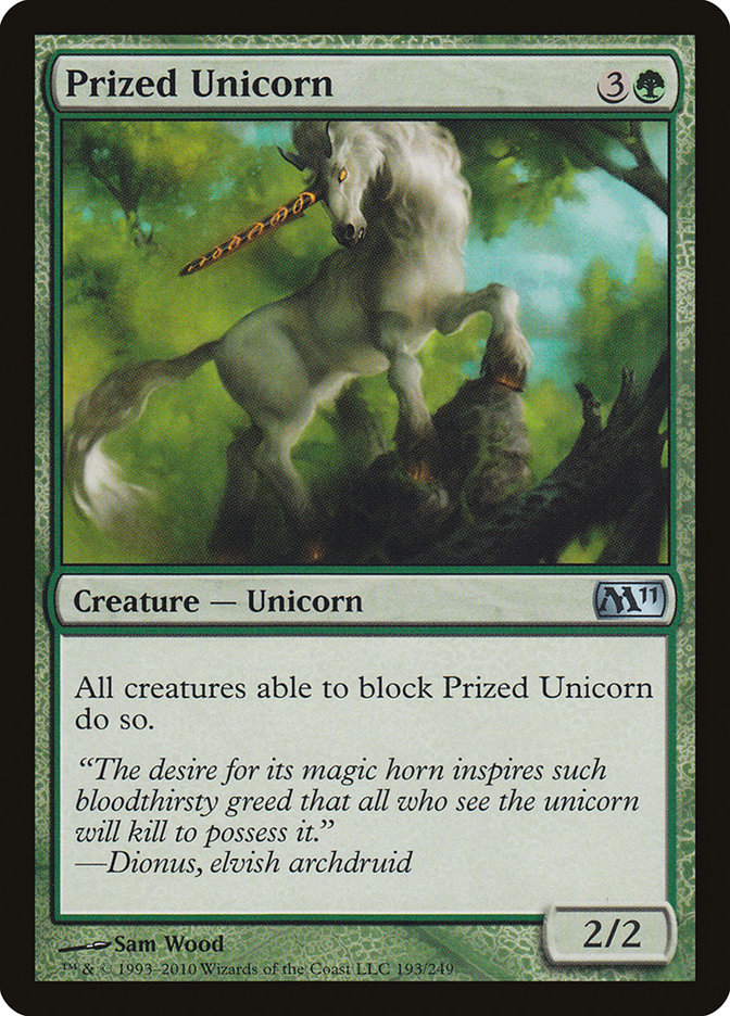 Prized Unicorn [Magic 2011] | Yard's Games Ltd