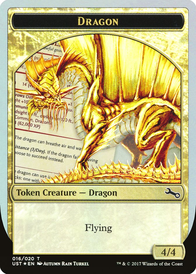 Dragon Token [Unstable Tokens] | Yard's Games Ltd