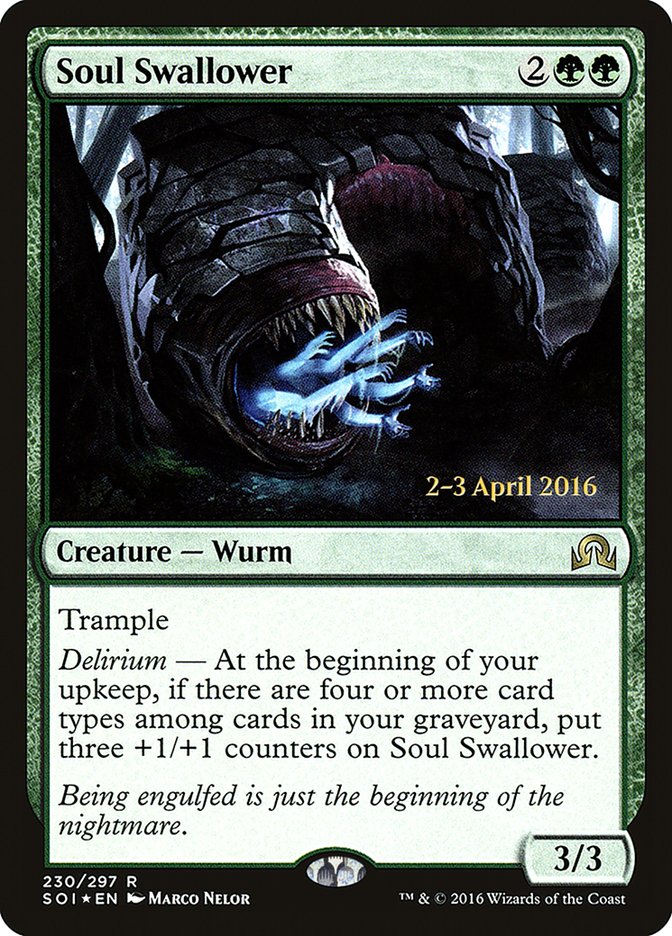 Soul Swallower [Shadows over Innistrad Prerelease Promos] | Yard's Games Ltd