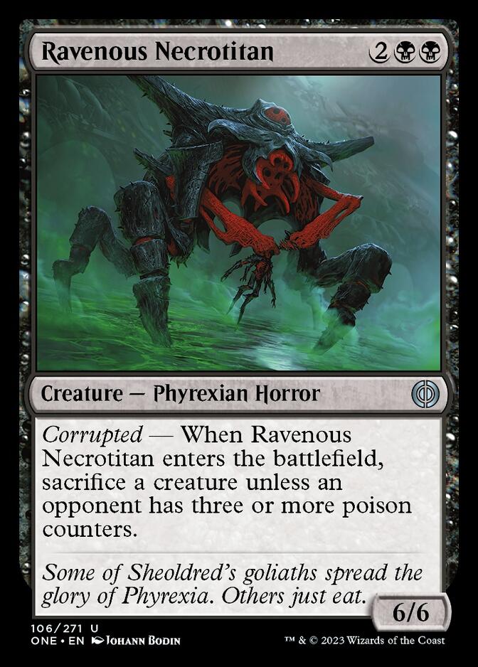 Ravenous Necrotitan [Phyrexia: All Will Be One] | Yard's Games Ltd