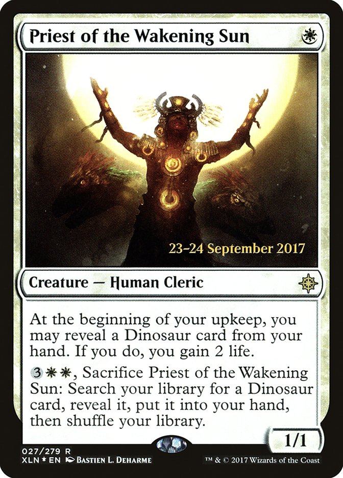 Priest of the Wakening Sun [Ixalan Prerelease Promos] | Yard's Games Ltd