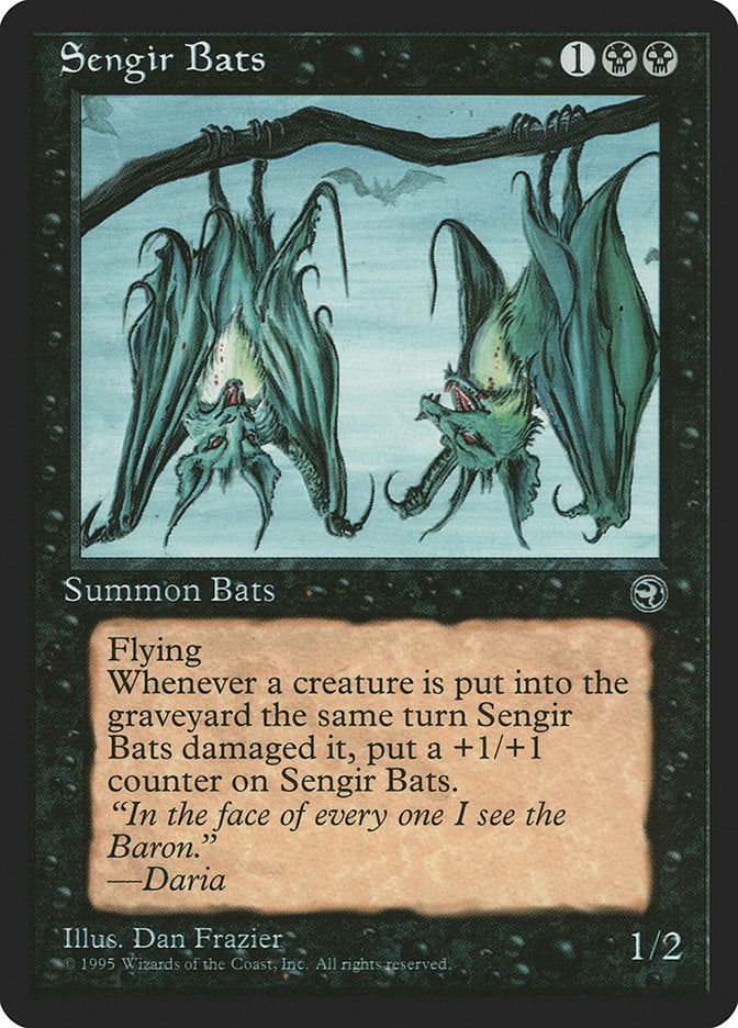 Sengir Bats (Daria Flavor Text) [Homelands] | Yard's Games Ltd