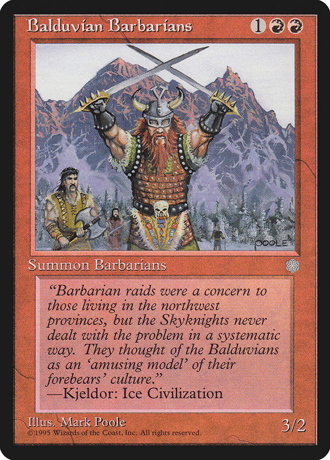 Balduvian Barbarians [Ice Age] | Yard's Games Ltd