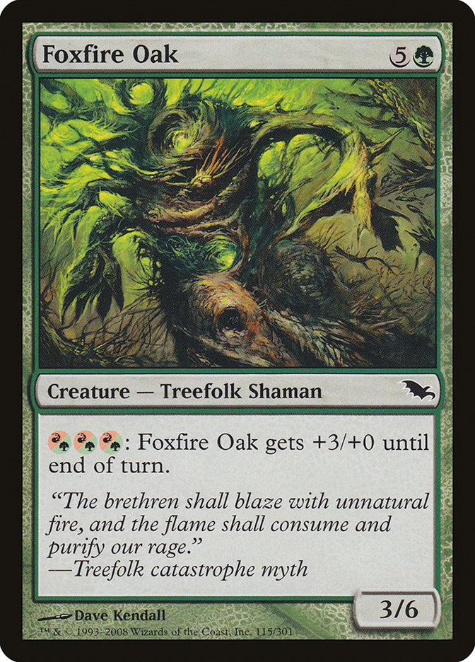Foxfire Oak [Shadowmoor] | Yard's Games Ltd