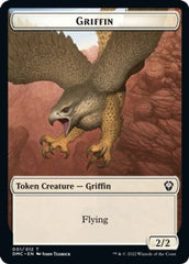 Zombie Knight // Griffin Double-Sided Token [Dominaria United Commander Tokens] | Yard's Games Ltd