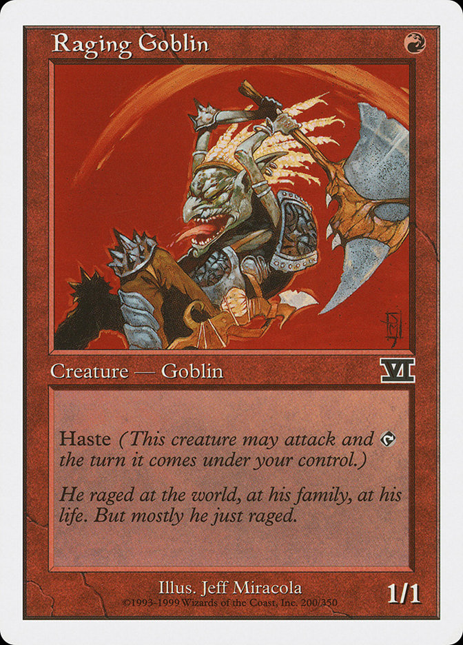 Raging Goblin [Classic Sixth Edition] | Yard's Games Ltd