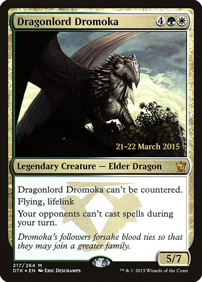 Dragonlord Dromoka [Dragons of Tarkir Prerelease Promos] | Yard's Games Ltd