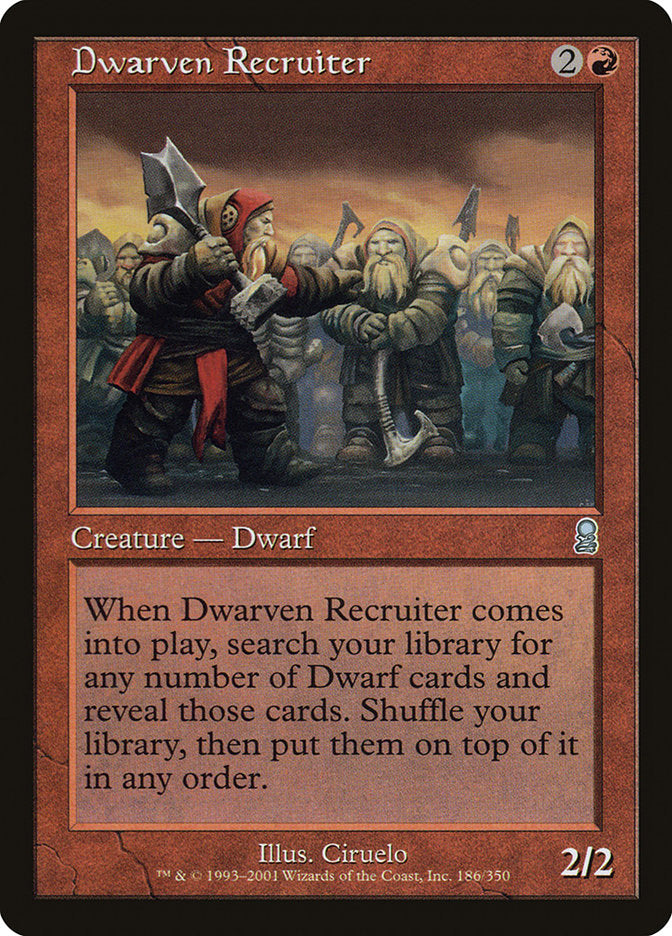 Dwarven Recruiter [Odyssey] | Yard's Games Ltd