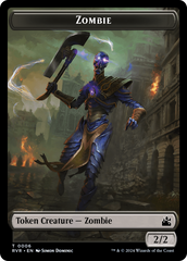 Bird // Zombie Double-Sided Token [Ravnica Remastered Tokens] | Yard's Games Ltd