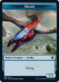 Drake // Insect (018) Double-Sided Token [Commander 2020 Tokens] | Yard's Games Ltd