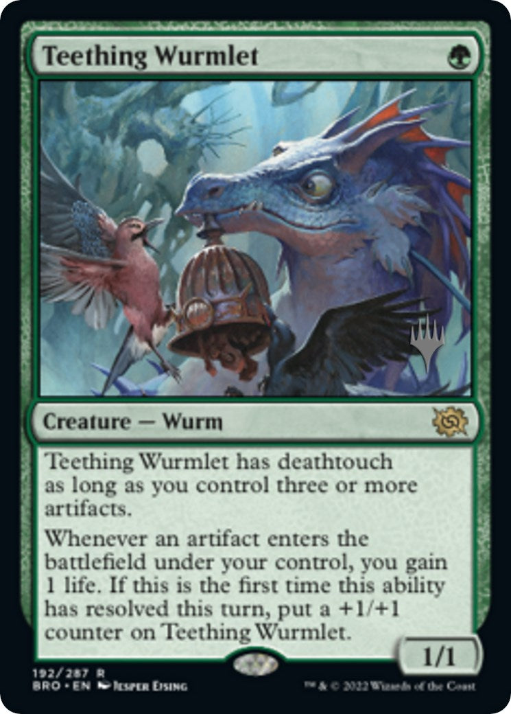 Teething Wurmlet (Promo Pack) [The Brothers' War Promos] | Yard's Games Ltd