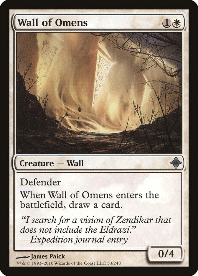 Wall of Omens [Rise of the Eldrazi] | Yard's Games Ltd