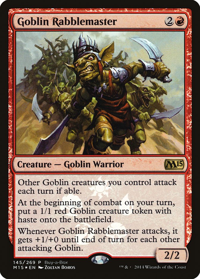 Goblin Rabblemaster (Buy-A-Box) [Magic 2015 Promos] | Yard's Games Ltd