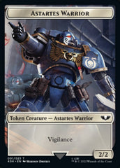Astartes Warrior // Cherubael Double-Sided Token (Surge Foil) [Warhammer 40,000 Tokens] | Yard's Games Ltd