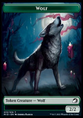 Wolf // Vampire Double-Sided Token [Innistrad: Midnight Hunt Tokens] | Yard's Games Ltd