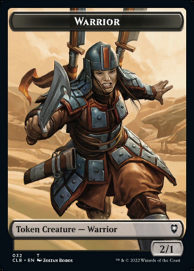 Warrior // Inkling Double-Sided Token [Commander Legends: Battle for Baldur's Gate Tokens] | Yard's Games Ltd