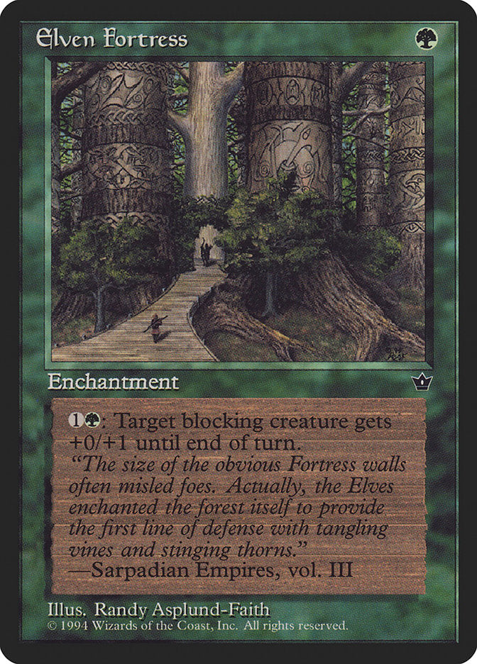 Elven Fortress (Randy Asplund-Faith) [Fallen Empires] | Yard's Games Ltd