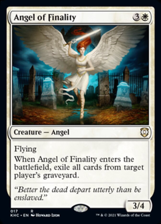 Angel of Finality [Kaldheim Commander] | Yard's Games Ltd